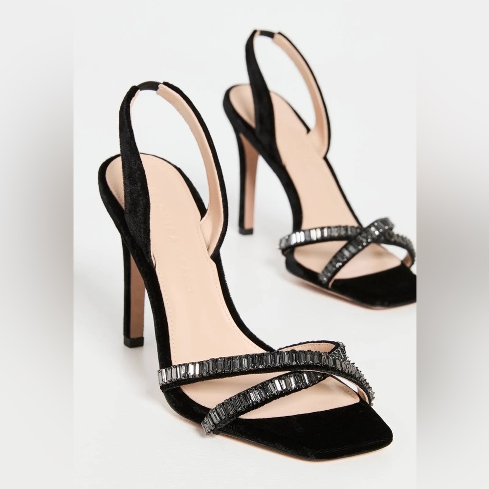 Veronica Beard Analita Crystal Embellished Slingbacks